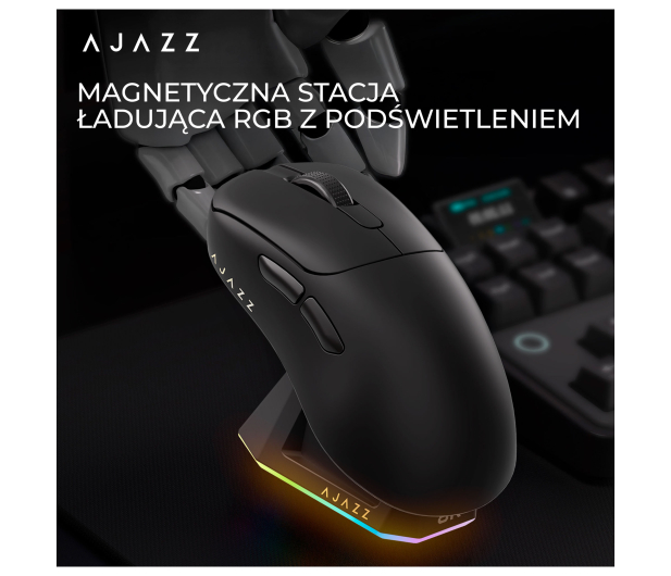 Ajazz AJ179PRO 3395-8K ze stacją dokującą czarna - 1536388 - zdjęcie 7